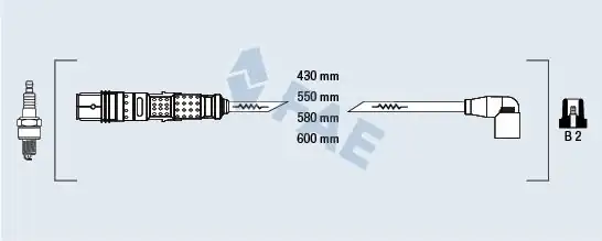 FAE 85871 | Buji Kablo Takımı Polo 10 Golf VI 09 13 Jetta 11 18 Ibiza 13 15 Leon 06 10