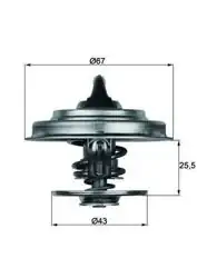 MAHLE TX1879 | Termostat 79°C (Contasız) Mercedes / Iveco / Man / Renault / Chrysler Voyager III