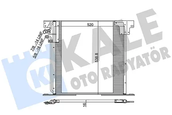 KALE 381200 | Klima Radyatörü Mercedes Benz W638 Vito V Class 638 97 03
