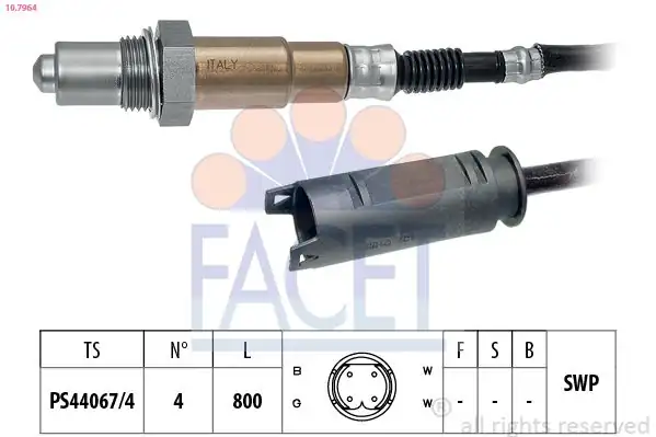 FACET 10-7964 | Oksijen Sensörü Bmw N42 N45 N46 E46