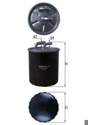 MAHLE KL313 | Yakıt Filtresi (Mercedes Om642-646 / Spr / 639 / 203 / 211 / 245 / 300C)