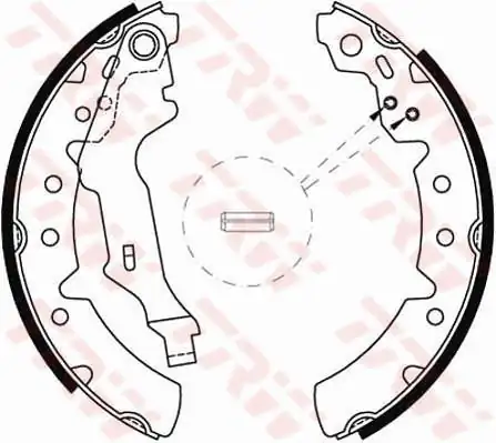 TRW GS8603 | Balata Fren Pabuç Arka Toyota Carina E 95 01 Corolla E11 200x37mm