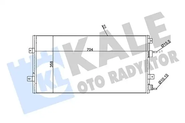 Kale Radyatör 342420 Klima Radyatörü Chrysler 300 M 2 7 V6 24v 3 5 V6 24v 98 04 Kurutucu Yle Olc 723 360 16