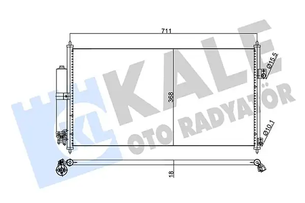 KALE 345795 | Klima Radyatörü Nissan X-Trail T30 2 0 2 2 dCi 01 06