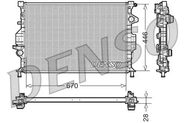 Denso Drm10088 Su Radyatörü Brazing Ford Mondeo S Max Galaxy Focus 2 0 TDCI Volvo S60 V60 07