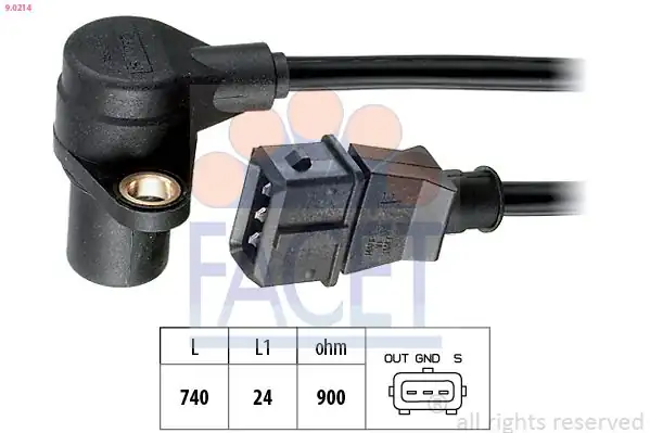 FACET 9-0214 | Krank Devir Sensörü A4 A6 Passat 1 6 1 8t 2 5tdi