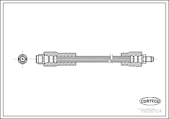 CORTECO 19026704 | Fren Hortumu Ön A Class W168 E Class W210