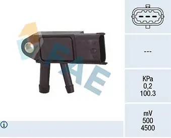 FAE 16146 | Dpf Sensör Volvo C30 10 15 C70 10 13 S40 II 10 12 S60 II 10 14 S80 II 10 V50 10 12