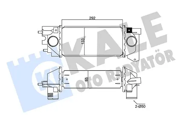 KALE 350960 | Turbo Radyatörü Land Rover Freelander 1 2 0 Dı 98 06