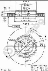 BREMBO 09.8411.10 | Fren Diski Ön (Mercedes W203-W209-W210 C180-C200 / E200) | 2 Adet