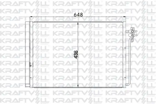 KRAFTVOLL 08060148 | Klima Radyatörü 306d1 M62 B44 Range Rover 3 Vogue L322 02 15 Radyatörü Marka