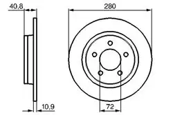 BOSCH 0986479181 | Fren Diski Arka Mazda 3 03 / 07 2.0 / Mazda-5 05 / | 2 Adet