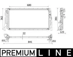 MAHLE CR2279000P | Su Radyatörü (BMW F40 / F45 / F46 / F48 / F60) Premıum Line