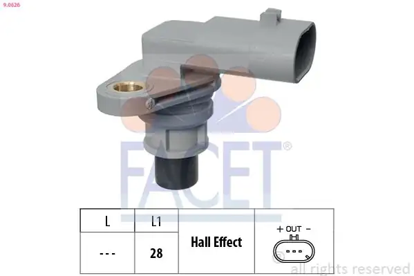 FACET 9-0626 | Krank Mil Konum Sensörü Alfa Romeo 159 Gıulıa Giulietta 2 0 Jtdm Mıto 1 6 Spıder Stelvıo