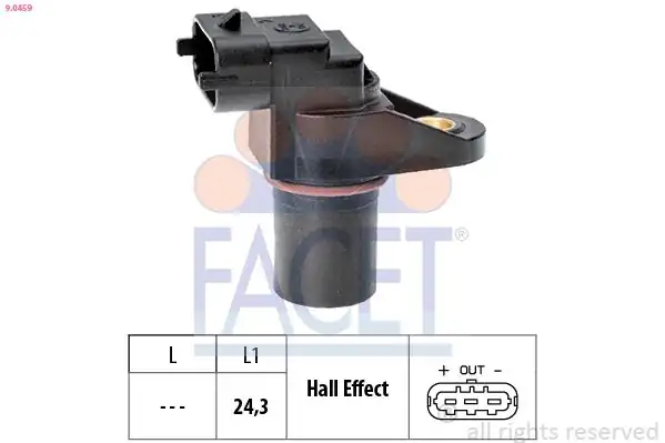 FACET 9-0459 | Eksantrik Mili Konum Sensörü W168 W245 W203 W204 W211 W212 Sprinter 901 906 Cherokee III