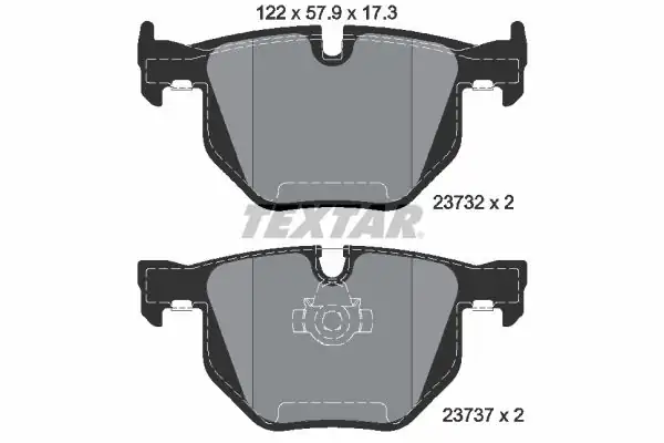 TEXTAR 2373201 | Fren Balatası Arka Bmw E60 E61 E63 E64 520 525 530 03 13