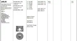KİNG 185091768 | Piston 88.00 mm (1.00) Mercedes C200 CDI C220 CDI C270 CDI E200 CDI S220 CDI E270 CDI E320 CDI Ml270 CDI Clk270 CDI Om611.De22la Om612.De27la Om613 (Euro 3) | 4 Adet