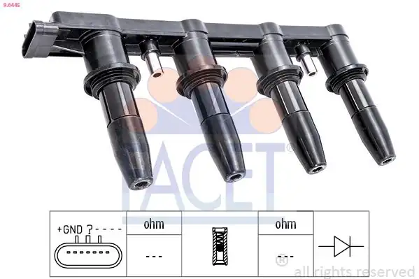 FACET 96445 | Ateşleme Bobini Astra J İnisigni A Mokka A16xer A16let