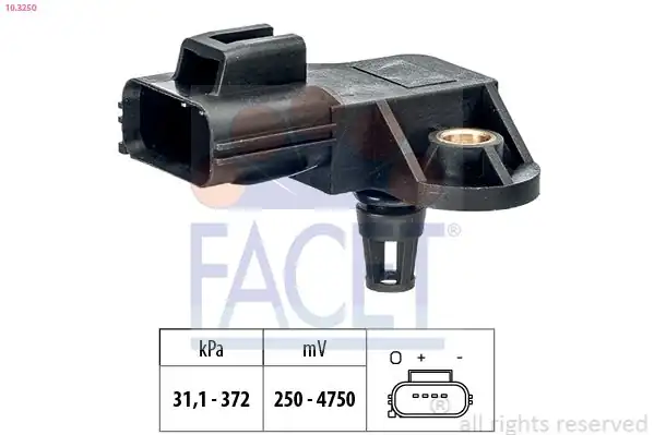 FACET 103250 | Basınç Sensörü Volvo C30 C70 II S40 II S60 II S80 II 06