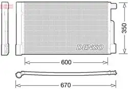 DENSO DCN01004 | Klima Radyatoru (Fiat Fiorino 1.3 JTD / Cıtreon Nemo 1.4 HDI / Peugeot Bipper 1.4 HDI)