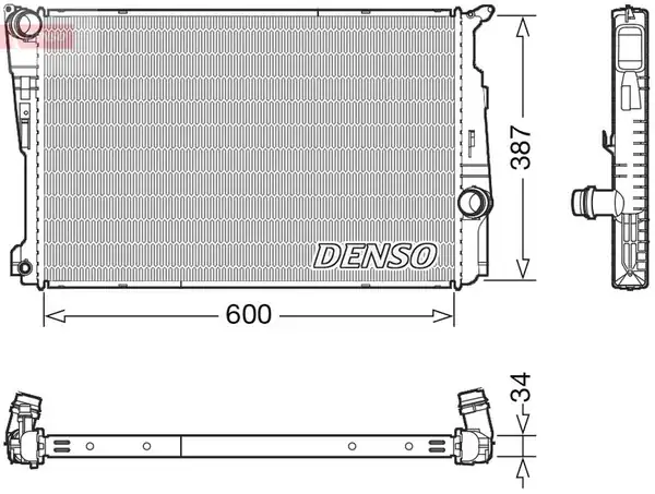 Denso Drm05006 Su Radyatörü Bmw F26 14 18 Brazing600 409x34