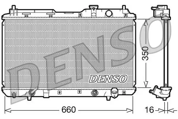 Denso Drm40010 Motor Su Radyatörü Honda CRV 97 02 Otomatik