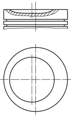 MAHLE 0810400 | Piston 84 00mm Std Bmw E30 E36 316i 1 6 M40b16 87 94