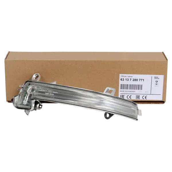 BMW 63137280771-3 | Serisi F30 Kasa Sol Ayna Sinyali Orijinal F 20 30 E 84 Sol Beyaz