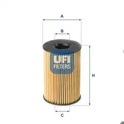 UFI 25.201.00 | BMW N63/N74 F01/F02/F03/F04/F07/F10/F11/F12/F13/F15/F16/G30/G11/G12/G14/G15/G16/X5 E70/G05 Yağ Filtresi