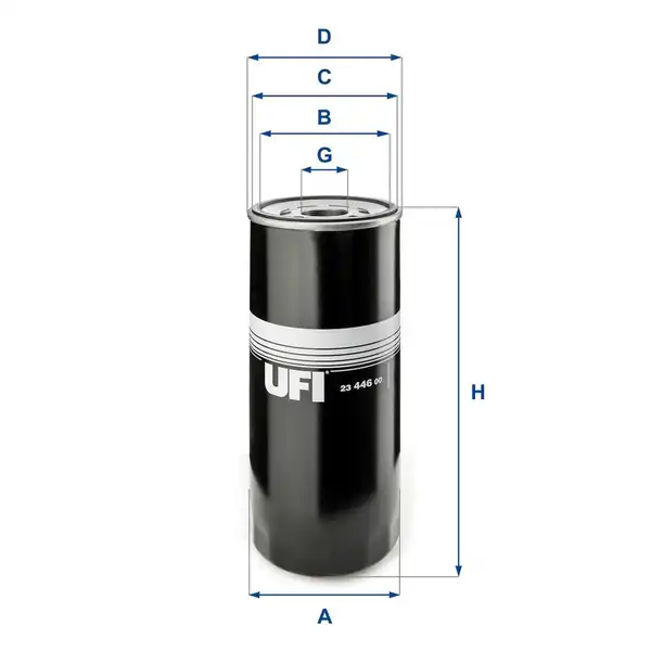 Ufi Filtre 23 446 00 Yağ Filtresi By Pass Renault Kerax 370 410 450 05 Magnum 480 04 06 Premıum 430 440 460 06