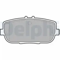 DELPHI LP2027 | Fren Balatası Mazda Mx5 1.8 2.0 05- / Fiat 124 Spıder 1.4 16-/