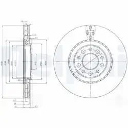 DELPHI BG3993 | Fren Diski (Çiftli Paket) , Delikli