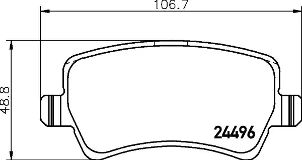 Hella Pagid 8db355025 401 Fren Balatası Arka Land Rover Freelander Evoque 2 0 D 2011 19