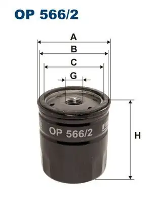 FILTRON OP566-2 | Yağ Filtresi Uno 45 Panda Tempra Alfa 145 146 164 Ibiza İ Terra