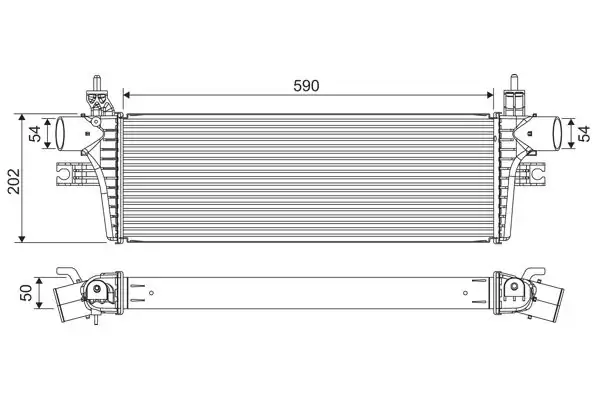 Valeo 822918 İntercooler Toyota Hilux Vıgo 2015 Turbo Radyatörü