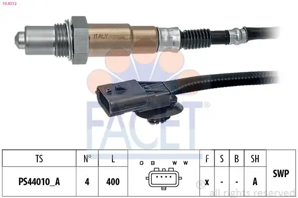 FACET 10-8312 | Oksijen Sensörü Captur Clio III IV Sandero II 0 9tce H4b