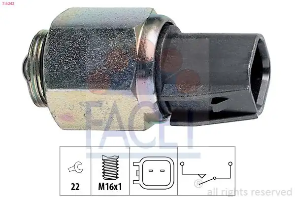 FACET 7-6242 | Geri Vites Müşürü Connect 1 8 TDCI Focus C Max Mondeo II III S Max Galxy Ka 1 6 02 07