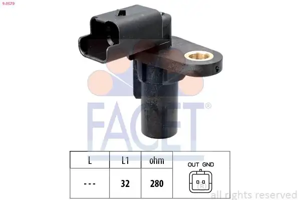 FACET 9-0579 | Manyetik Kaptör Renault Clio III Megane II III Scenic II Laguna II III Espace IV 2 0 16v