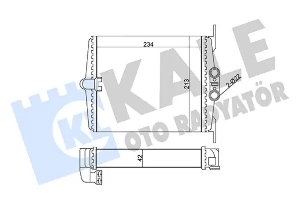 KALE 346630 | Kalorifer Radyatörü Mercedes Benz W140 S Class 91 98 A133638 Sonrası