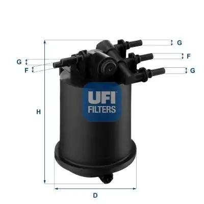 Ufi Filtre 24 086 00 Yakıt Filtresi Kangoo Laguna İ Laguna II Megane İ Scenic İ Master II 1 9dci Kütüklü