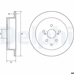 DELPHI BG4919C | Fren Diski (Çiftli Paket)-Boyalı, Deliksiz