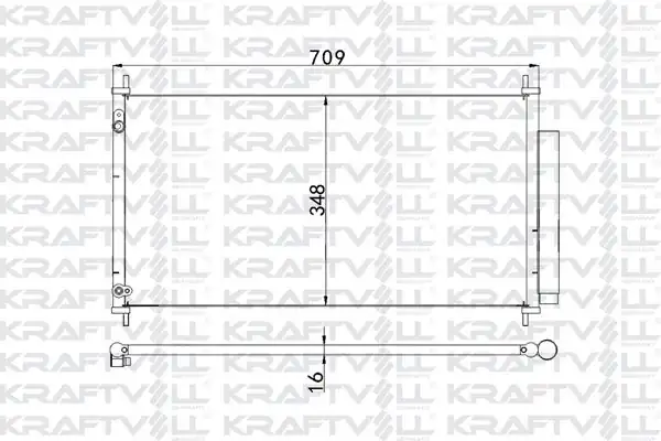 KRAFTVOLL 08060023 | Klima Radyatörü Honda Civic 2012 816752