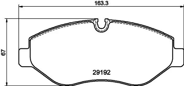 Hella Pagid 8db355005 521 Ön Fren Balatası Tek Teker VW Crafter 06 16 Mercedes Sprinter 06 16 W907 W447 Vito