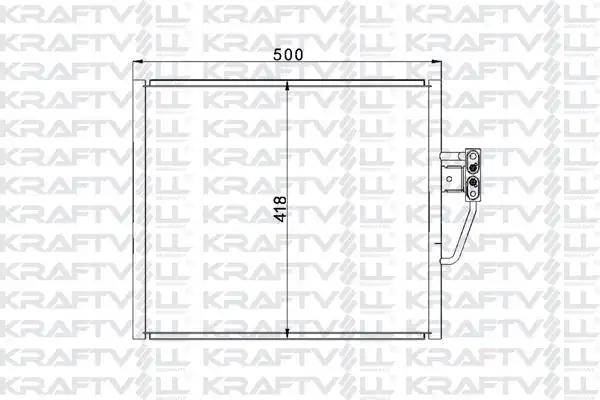 KRAFTVOLL 08060078 | Klima Radyatörü Bmw E39 M51 M52 M62 96 04