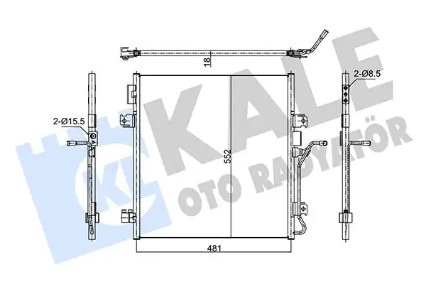 KALE 353110 | Klima Radyatörü Jeep Chrokee 08 Dodge Nitro 06 12 860270