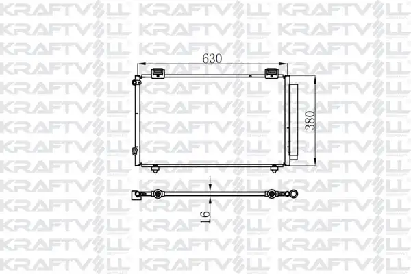 KRAFTVOLL 08060241 | Klima Radyatörü Toyota Corolla Verso 01 04 811280