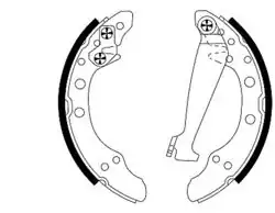 TEXTAR 91044700 | Fren Pabuç Balata VW Polo ABS / Golf III 200X40