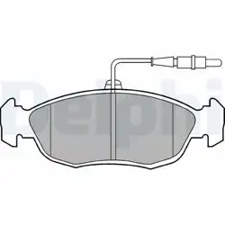 DELPHI LP793 | Ön Fren Balatası Xsara II P306 1.6 1.8 1.9 00- / Saxo P106 1,4I 1,6I 1,5D 1.6 Xsı 99- (Hava Sogutm