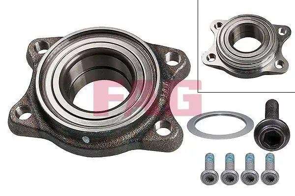 FAG 713610430 | Ön Teker Rulmanı Audi A4 A6 A8 00 09 Seat Exeo 08 10