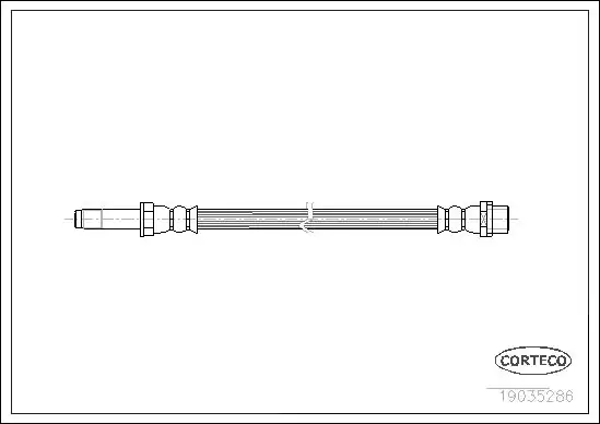 CORTECO 19035286 | Fren Hortumu Arka Mercedes Sprinter 906 909 Crafter 540 mm 06